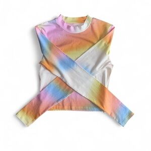 H&M Multicolor Tie-Dye Long Sleeve Top